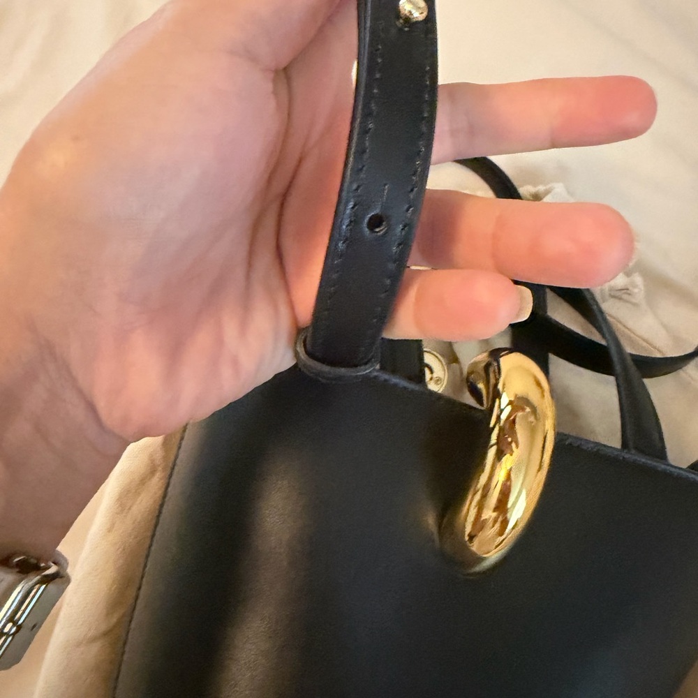 Jacquemus The Small Bambola Black Leather Bucket Bag NBW - Picture 11 of 15
